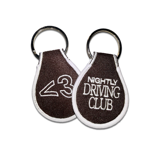 nightly drive club keychain
